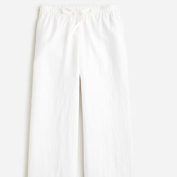 J. Crew Wide-leg seaside pant in linen white Size XL - Picture 2 of 5